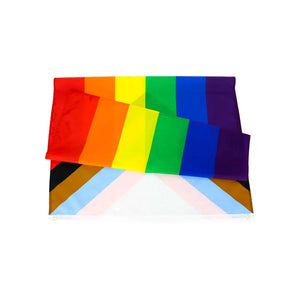 Progress Pride Flag - 90x150cm(3x5ft) - 60x90cm(2x3ft) - LGBTQIA2S+