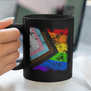 Progress Pride Flag - Distressed LGBT+ Mug