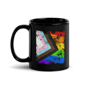 Progress Pride Flag - Distressed LGBT+ Mug