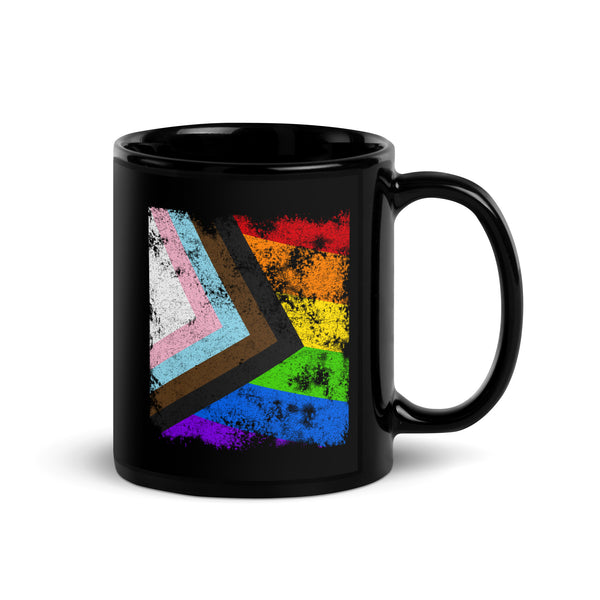 Progress Pride Flag - Distressed LGBT+ Mug