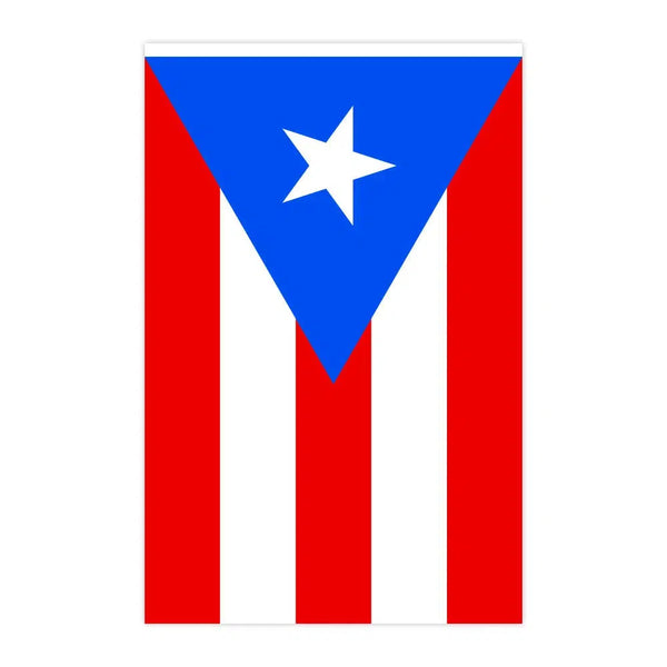 Puerto Rico Flag Bunting Banner - 20Pcs