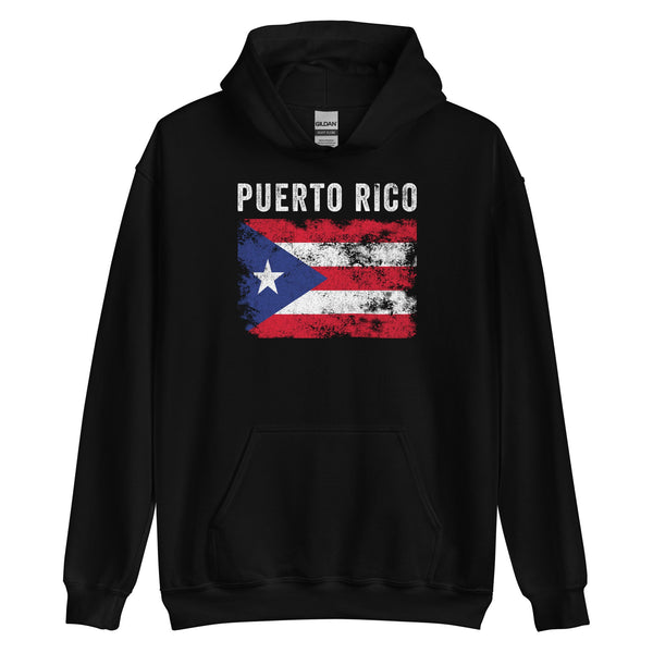 Puerto Rico Flag Distressed Hoodie