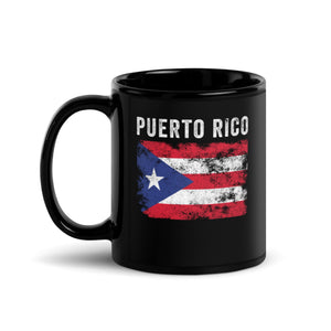 Puerto Rico Flag Distressed Mug