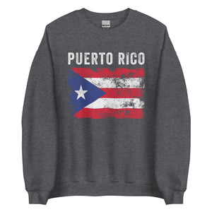 Puerto Rico Flag Distressed Sweatshirt