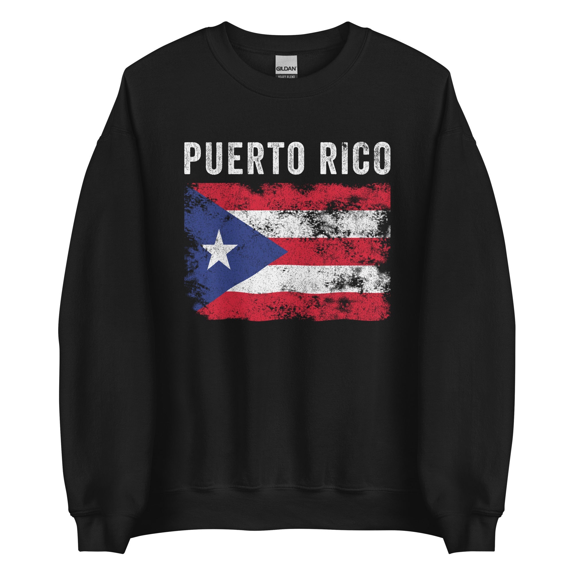 Puerto Rico Flag Distressed Sweatshirt