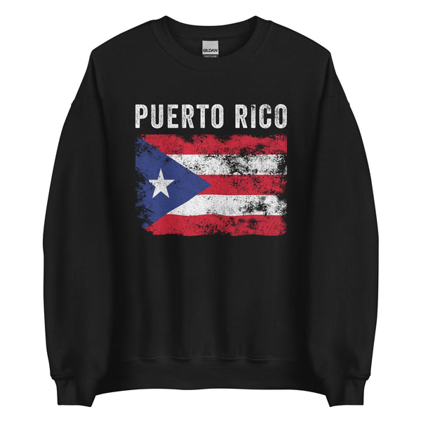 Puerto Rico Flag Distressed Sweatshirt