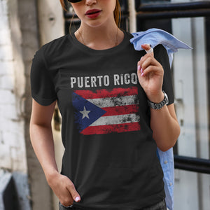 Puerto Rico Flag Distressed T-Shirt
