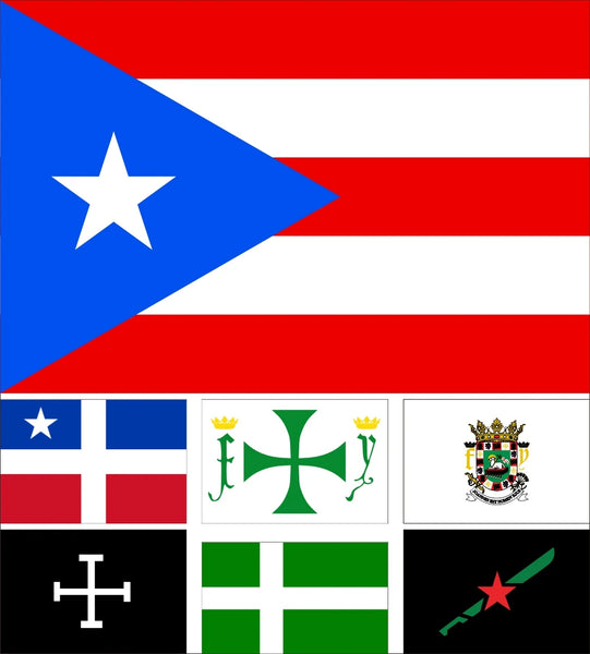 Puerto Rico Flags & Christopher Columbus Flag - 90x150cm(3x5ft) - 60x90cm(2x3ft)