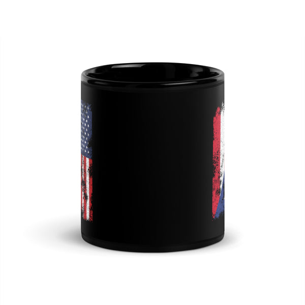 Puerto Rico USA Flag - Half American Mug