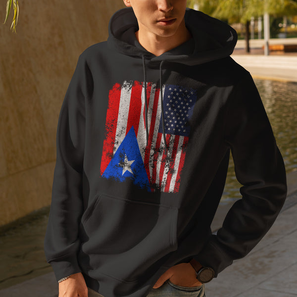 Puerto Rico USA Flag Hoodie