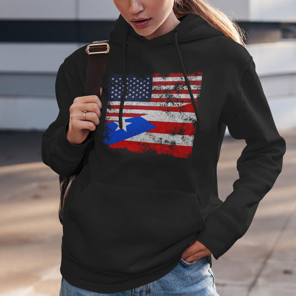 Puerto Rico USA Flag Hoodie