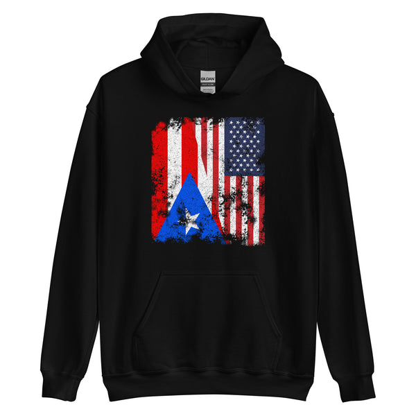 Puerto Rico USA Flag Hoodie