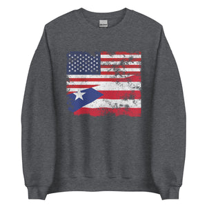 Puerto Rico USA Flag Sweatshirt