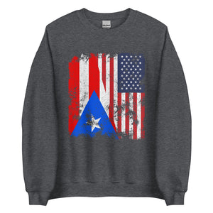 Puerto Rico USA Flag Sweatshirt