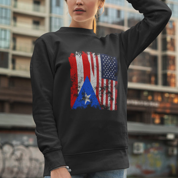 Puerto Rico USA Flag Sweatshirt