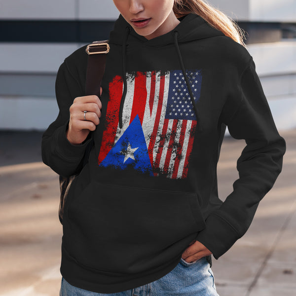 Puerto Rico USA Flag Hoodie