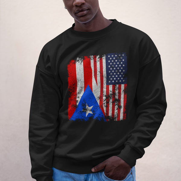 Puerto Rico USA Flag Sweatshirt