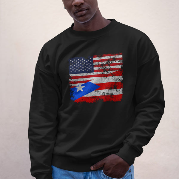 Puerto Rico USA Flag Sweatshirt