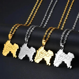 Punjab Map Necklace