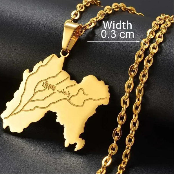 Punjab Map Necklace