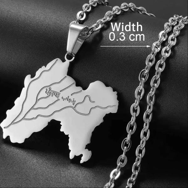 Punjab Map Necklace