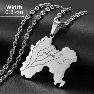 Punjab Map Necklace