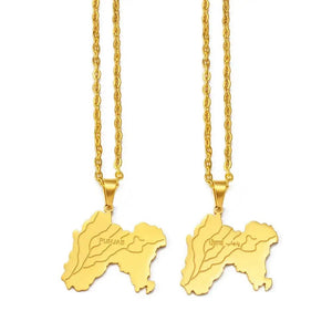 Punjab Map Necklace