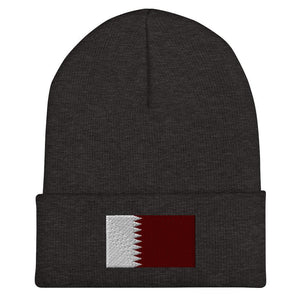 Qatar Flag Beanie - Embroidered Winter Hat