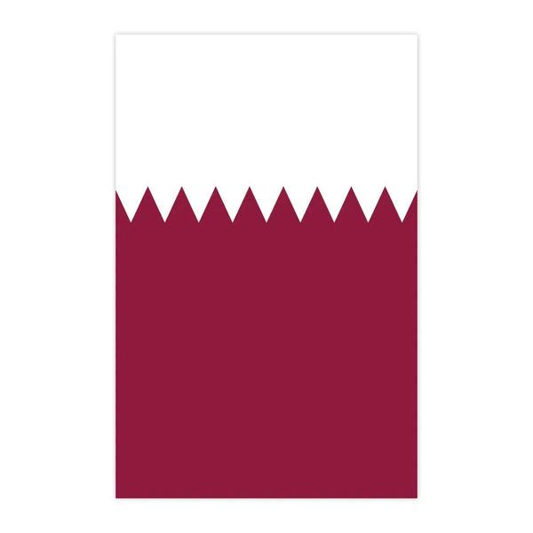 Qatar Flag Bunting Banner - 20Pcs