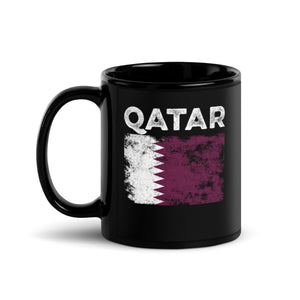 Qatar Flag Distressed - Qatari Flag Mug