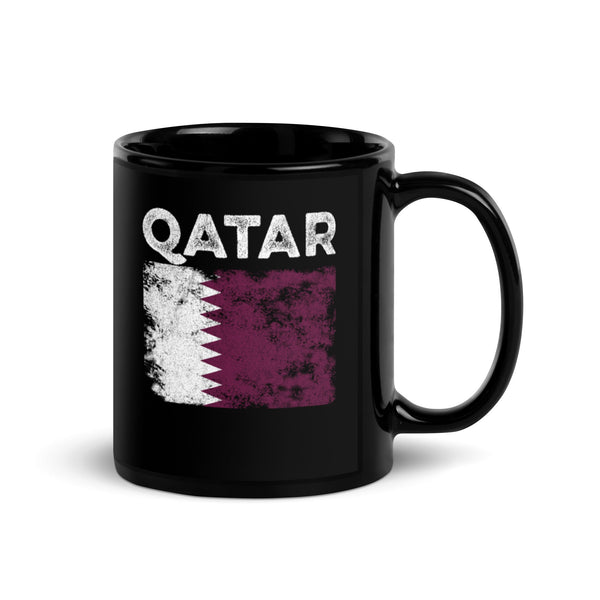 Qatar Flag Distressed - Qatari Flag Mug