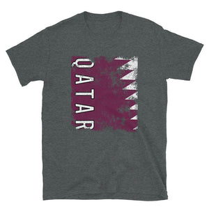 Qatar Flag Distressed T-Shirt