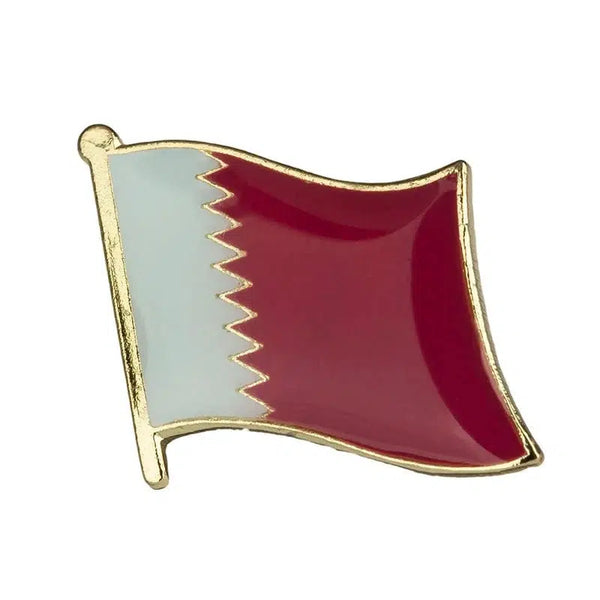 Qatar Flag Lapel Pin - Enamel Pin Flag