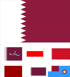 Qatar Flags - 90x150cm(3x5ft) - 60x90cm(2x3ft)