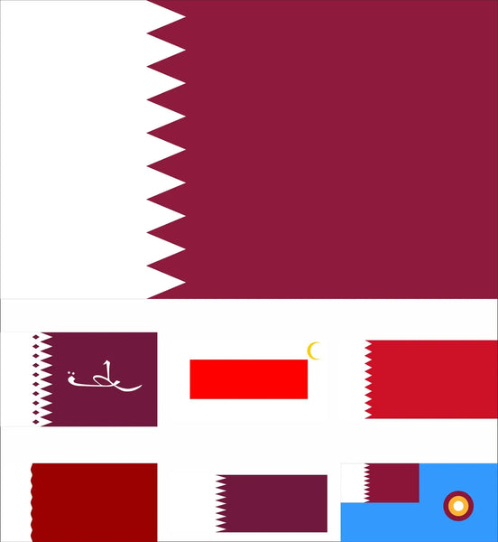 Qatar Flags - 90x150cm(3x5ft) - 60x90cm(2x3ft)
