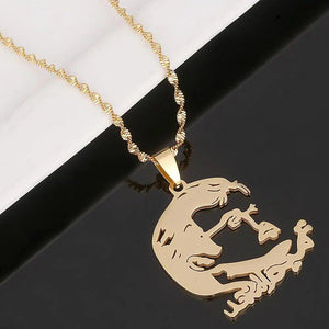 Qatar Map Necklace