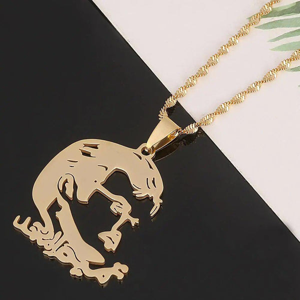 Qatar Map Necklace