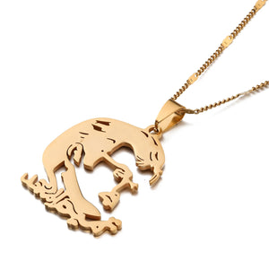 Qatar Map Necklace