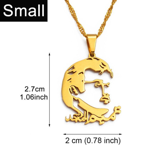 Qatar Map Necklace