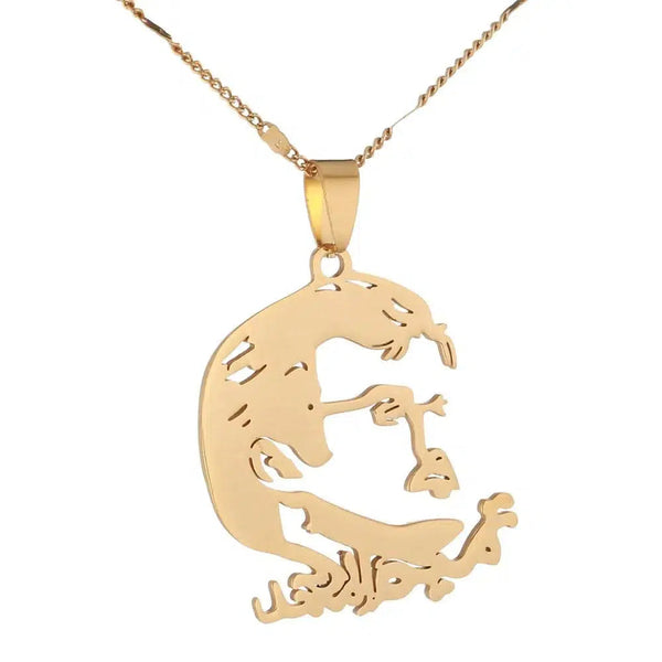 Qatar Map Necklace