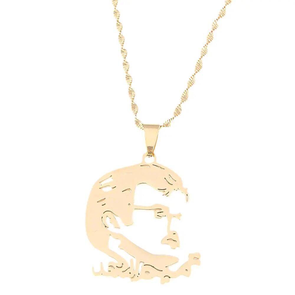 Qatar Map Necklace