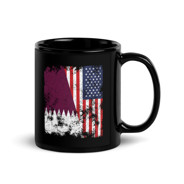 Qatar USA Flag - Half American Mug
