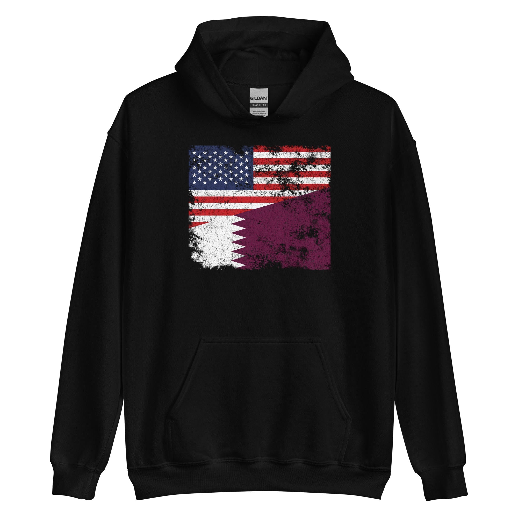 Qatar USA Flag Hoodie