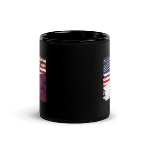 Qatar USA Flag Mug