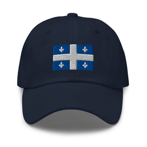Quebec Flag Cap - Adjustable Embroidered Dad Hat