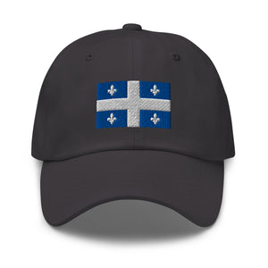 Quebec Flag Cap - Adjustable Embroidered Dad Hat