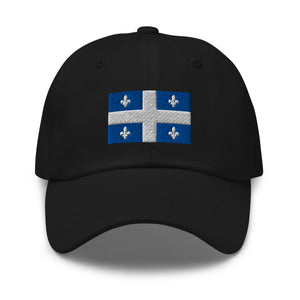 Quebec Flag Cap - Adjustable Embroidered Dad Hat