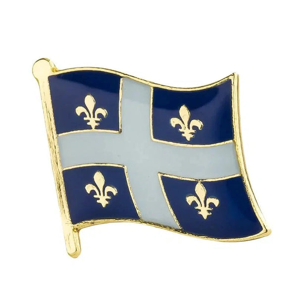 Quebec Flag Lapel Pin - Enamel Pin Flag
