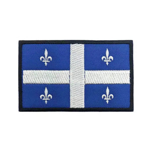 Quebec Flag Patch - Iron On/Hook & Loop Patch