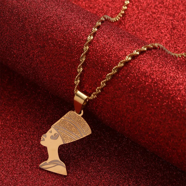 Queen Nefertiti Pendant Necklace